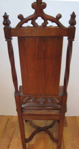 5121-rear view gothic dining chair