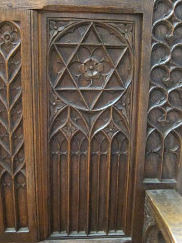 5137-right tracery panel star of david