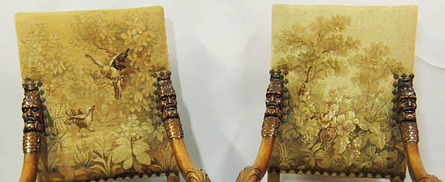 5151-upper backs of armchairs