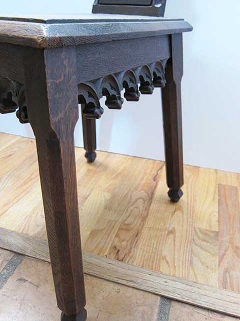 side detail gothic chair
