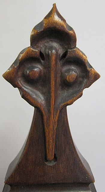 5202-detail of central finial gothic bench