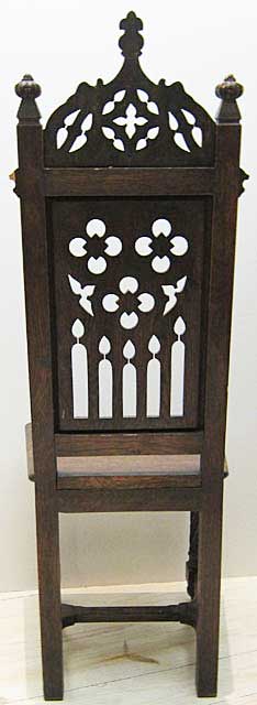 5208-rear view gothic dining chair