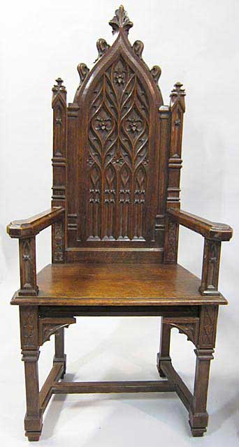 gothic armchair left