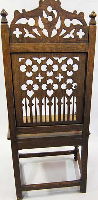 5224-rear view gothic armchair