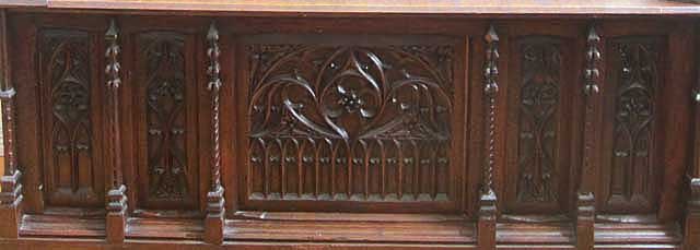 bench tracery panels