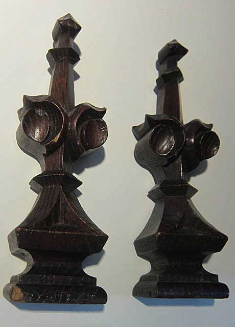 finials unmounted