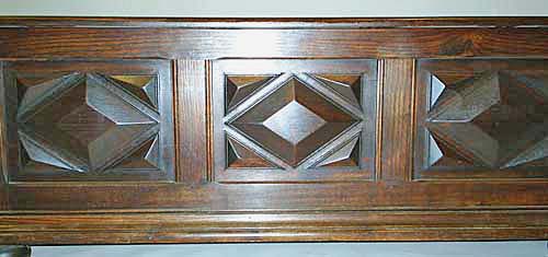 4152-carved diamond panels on chest