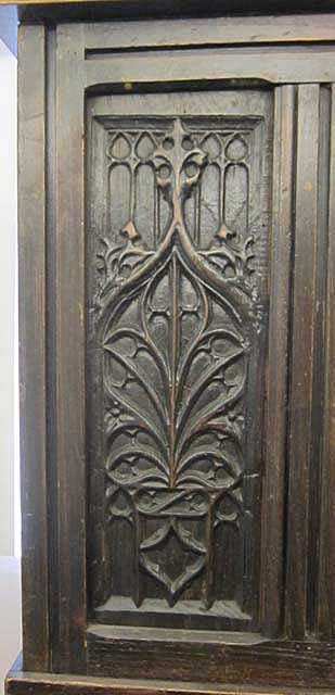 Fleur-de-lys design of flamboyant gothic chest