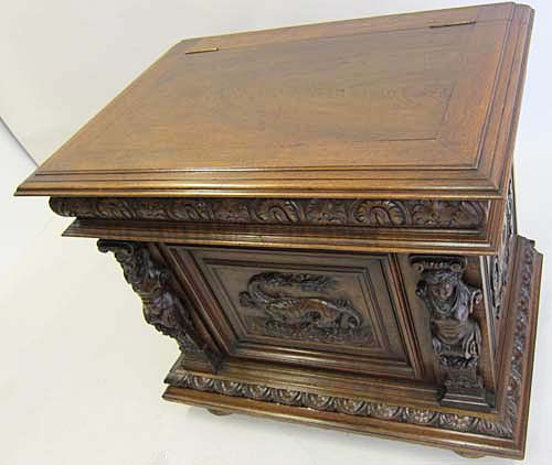 5154-french antique renaissance revival chest