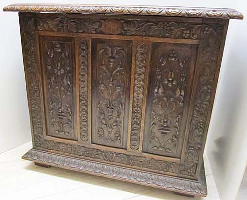 french antique cabinet or chest renaissance style
