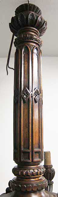 gothic chandelier column