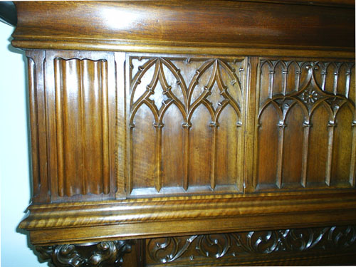 4110-detail of tracery gothic fireplace