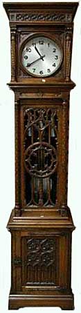 french gothic grandfather clock