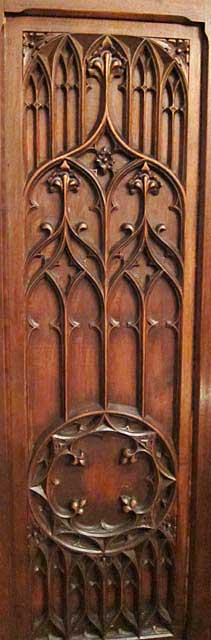 lancet arches on grandfather clock