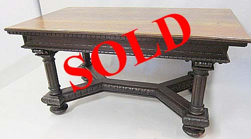 gothic antique dining table or desk