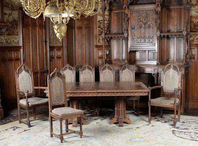 dining room chateau du temple