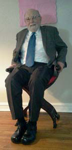 Eugene Carroll in his Savonarola Chair