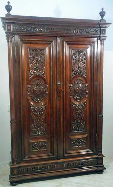french antique armoire renaissance revival style
