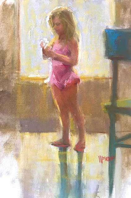 julie wende portrait - flip flops