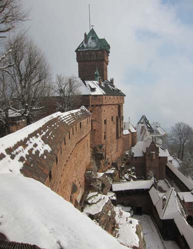 Haut Koenigsbourg in the Snow