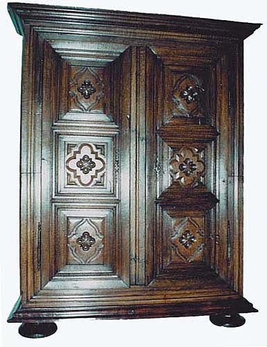 louis xiii style french antique armoire