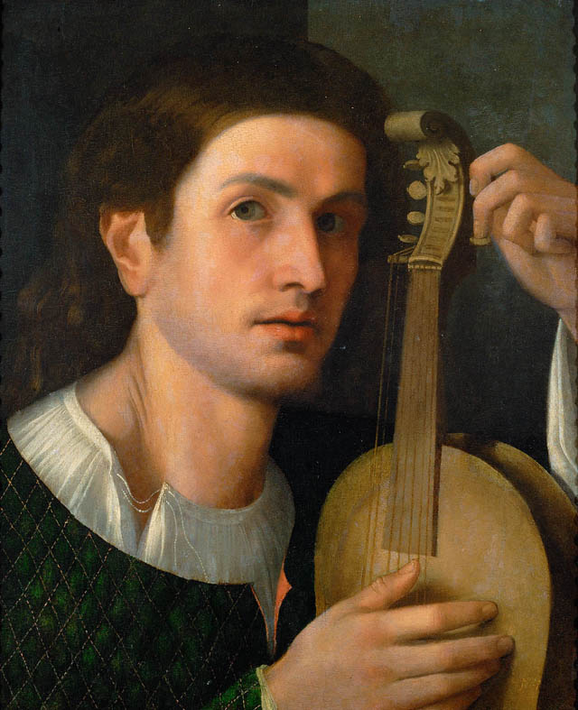 Portrait of Man with Stringed Instrument KHM