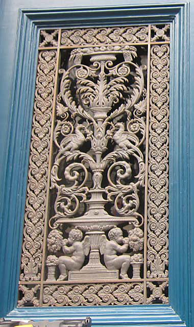 paris grotesque door detail