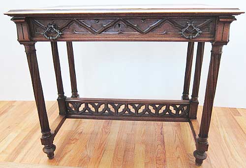 antique gothic revival writing table