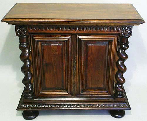 louis xiii cabinet in walnut