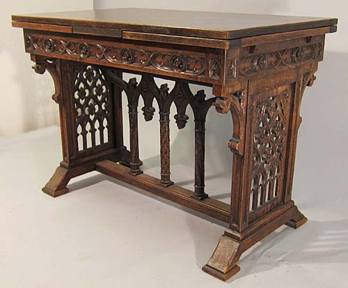 french gothic revival trestle table