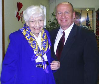 Margaret Benjamin and Kevin Brady