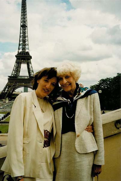 Margaret at the Eiffel Tower