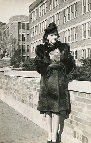 Margaret Benjamin in Fur Coat