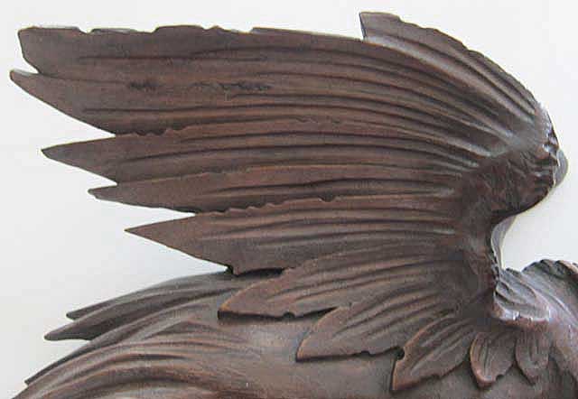 detail of wing on dragon