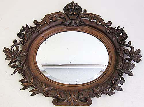 french antique mirror renaissance style with olive and oak leaves