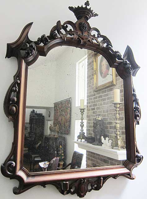 9227-french antique mirror left angle