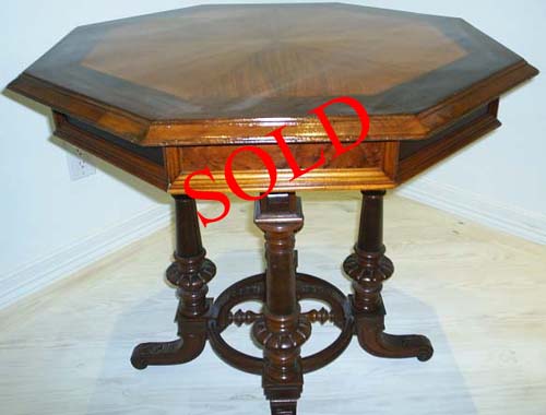 antique octagonal table