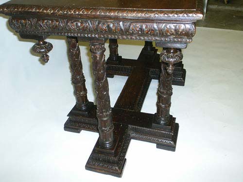 3304-side of antique table