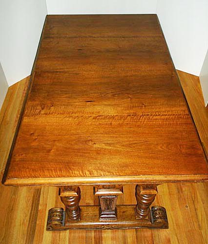 4137-solid walnut dining table