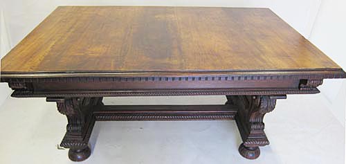 4176-walnut top italian dining table