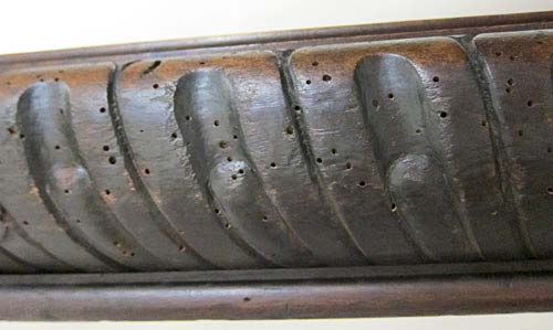 4188-gadrooning italian antique table