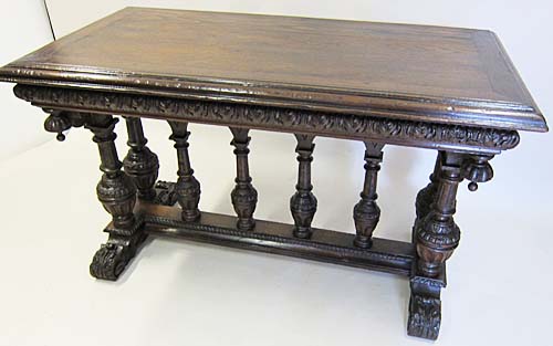 5115-french antique library table