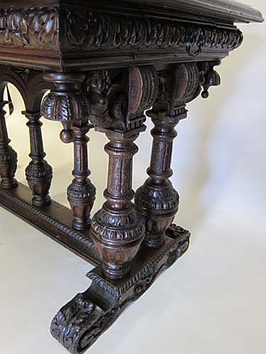 5115-antique trestle table