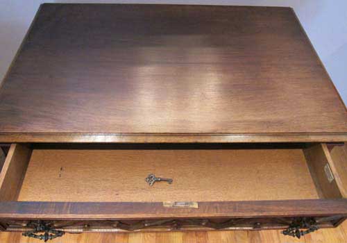 5122-writing desk drawer with key
