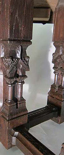 5135-antique table base columns