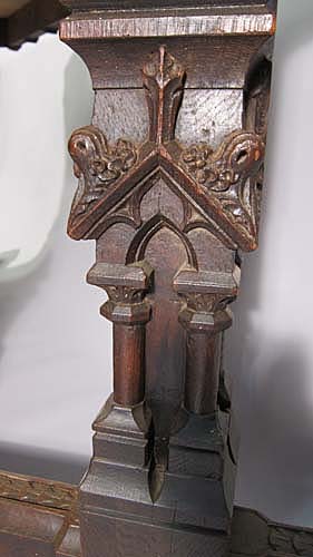 5135-antique table base columns detail