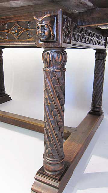 leg of french gothic dining table