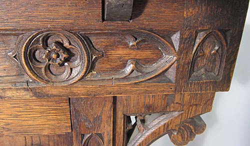 5209-antique table tracery frieze