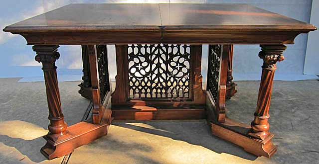 Gothic dining table front view