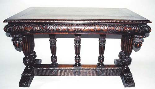 9210-french antique trestle table